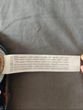 Pantalón vaquero hombre azul talla L