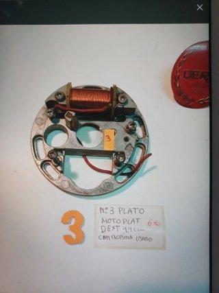Lote de 4 portabobinas DERBI. (Motoplat) Ref.22115