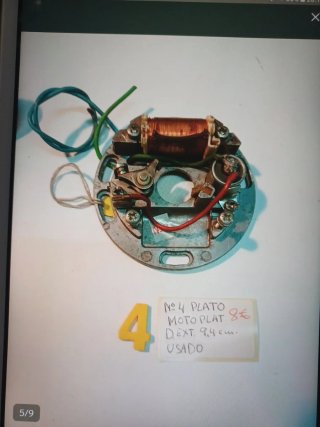 Lote de 4 portabobinas DERBI. (Motoplat) Ref.22115