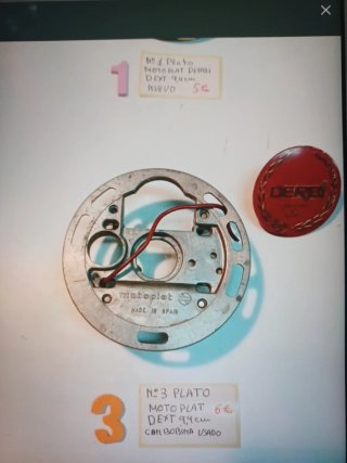 Lote de 4 portabobinas DERBI. (Motoplat) Ref.22115
