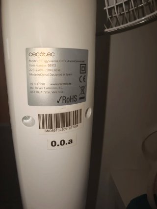 Ventilador Cecotec Blanco y Gris