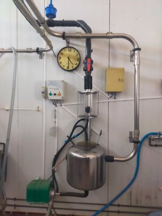 Sala de ordeño para cabras