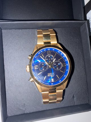 Reloj Lotus Dorado y Azul