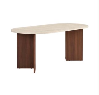 Mesa de comedor piedra y madera