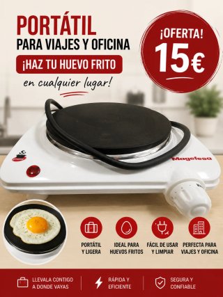 Plancha eléctrica Magefesa portátil