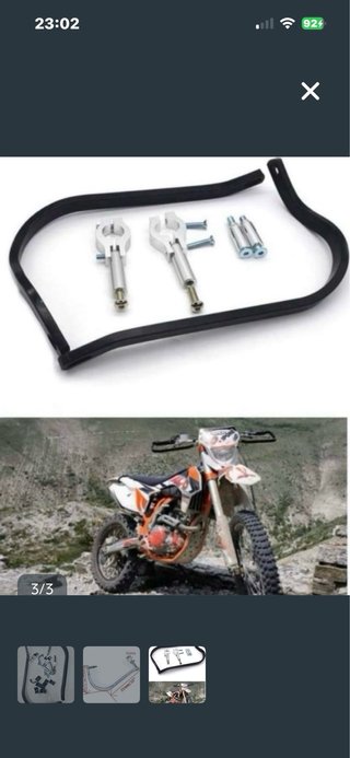 Protectores Manillar Moto Aluminio Negro