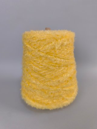 Cono hilo pestaña amarillo para tejer