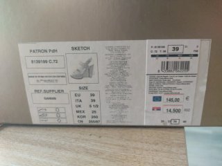 Zapatos de tacón beige y rosa