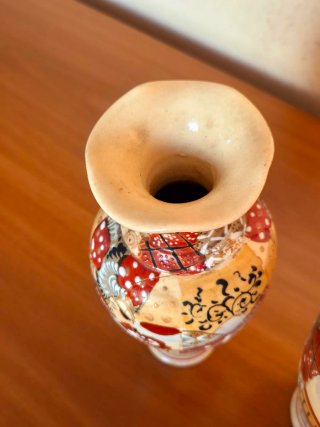 Coppia Vasi in Stile Giapponese Satsuma