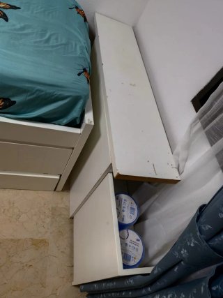 Cama nido madera maciza con cajón