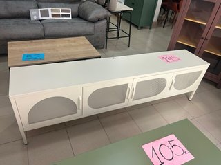 Mueble TV Metálico Blanco
