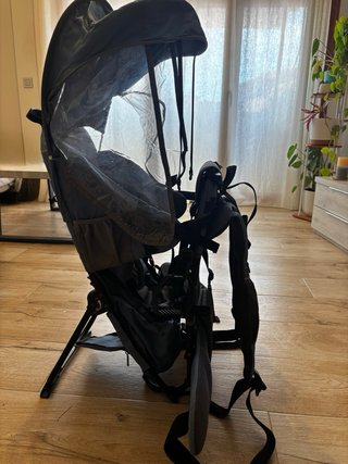 Mochila Portabebés Senderismo Negra