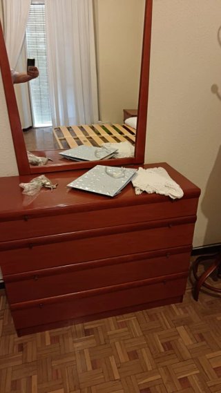 Dormitorio completo madera