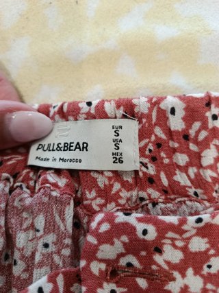 Pantalón fino de verano Pull and Bear Estampado