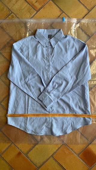 Camicia Shein Azzurra Taglia S Donna