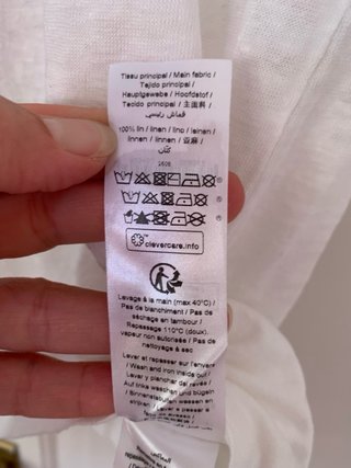 IKKS linen v-neck top