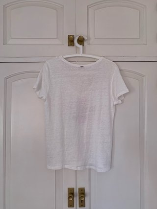 IKKS linen v-neck top