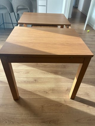 Mesa extensible Ikea Bjursta madera