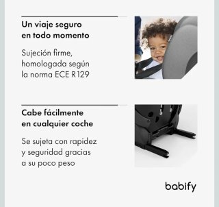Babify Silla Coche FlexiFit Basic Negra
