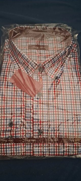 Camisa Tony Man cuadros Talla L