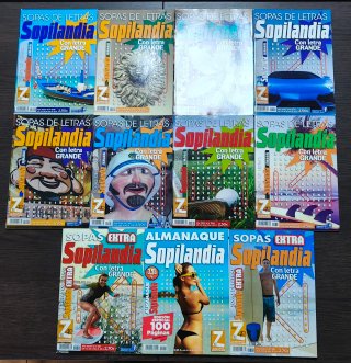 Lote 11 revistas sopilandia letra grande variado