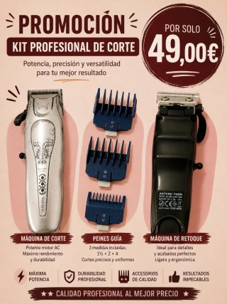 Kit Profesional de Corte y Retoque Artero
