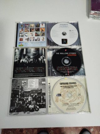 Lote 6 CDs: Joplin, Rolling Stones, Bowie