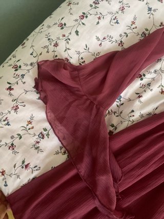 Vestido Zara efecto seda rosa