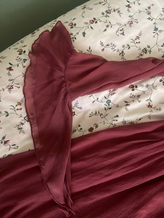 Vestido Zara efecto seda rosa