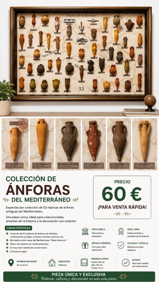 Colección 53 Réplicas Ánforas Mediterráneo