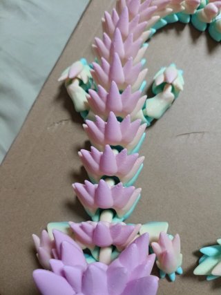 Dragón Arcoíris Pastel 3D