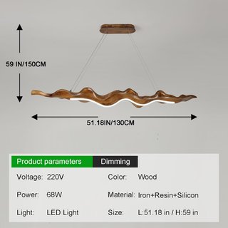 Lámpara LED 68W con mando
