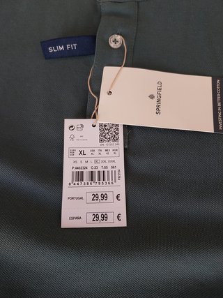 Polos Springfield M (Verde y Blanco)