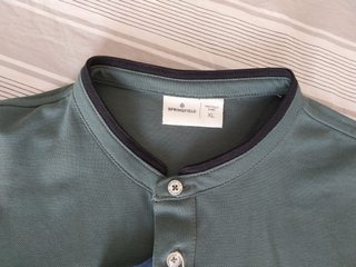 Polos Springfield M (Verde y Blanco)