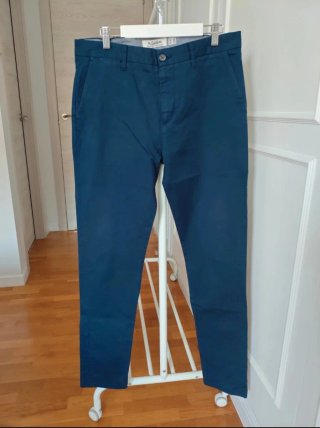 Pantalón Chino Pull&Bear Azul Talla M