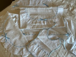 Conjunto sábanas cuna y otra para cuco