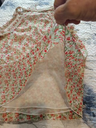 Blusa gasa sin mangas floral