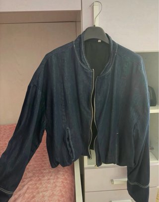 Giacca bomber blu