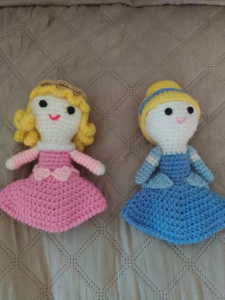 Muñecas Disney Crochet Hechas a Mano