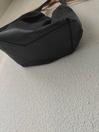 Bolso Zara Negro Cremallera Dorada