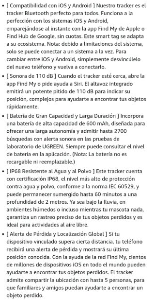 UGREEN FineTrack Mini Duo 2 Rastreadores GPS