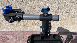 Soporte Reparación Bicicleta Negro/Naranja