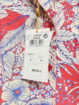 Vestido camisero Pilar Rueda TENCEL estampado flo