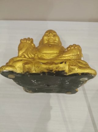 Statua Buddha Dorata Seduta