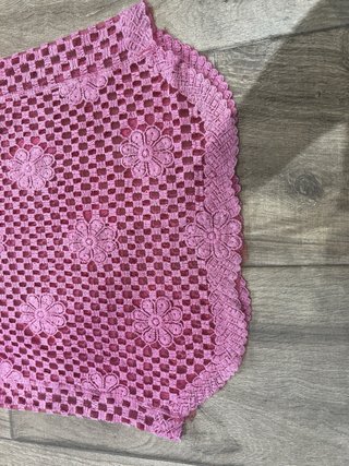 Camiseta tirantes crochet mujer L