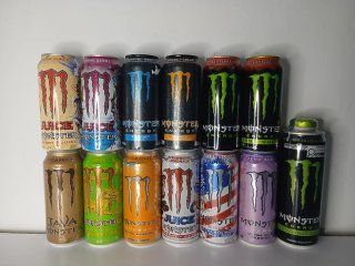 Collezione di lattine Monster Energy