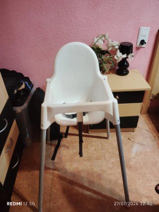 Trona bebé blanca
