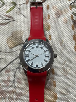 Reloj Parfois Digital Rojo y Plateado