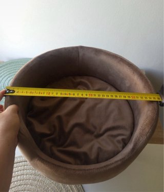 Cama para perro o gato beige