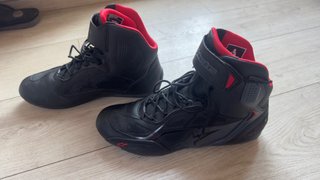 Botas Moto Alpinestars Negras y Rojas 43